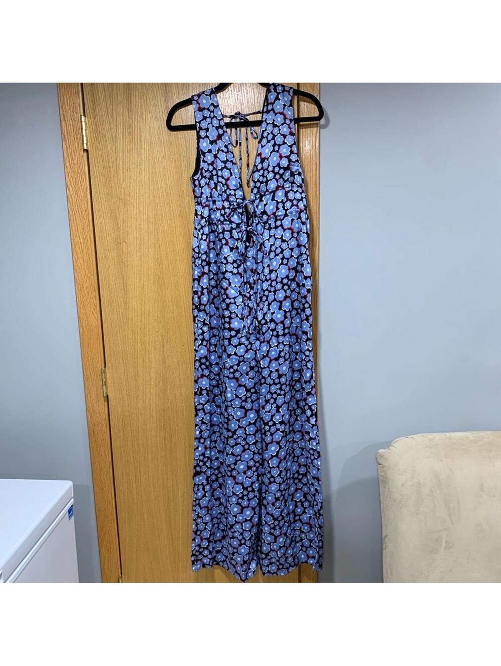 Topshop Pini Jumpsuit In Floral Print Multi - Size 4